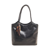 Pbong  Fashionable Casual Women's Tote Bag Urban Minimalist PU Large Capacity Commuter Bag Versatile Underarm Bag for Women