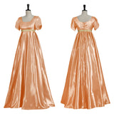 Women Victorian Satin Dress Retro 19th Century Formal Gown Luxury Ball Evening Costume Vintage Party Wedding Banquet Outfit