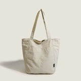 Pbong  Korean Canvas Shoulder Shopper Bag for Women Zipper Large Woman Tote Bookbag Fashion Brand Female Handbags Student Purses