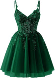 Pbong  Lace Applique Tulle Homecoming Dresses for Teens Sparkly 3D Flower Short Prom Dress Sequin Quinceanera DAMA Dress