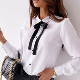 Pbong  Fashionable Detachable Long Sleeve Shirt for Women Commute Style with Multiple Wearing Methods Comfortable Casual Cross-Border