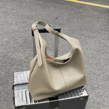 Korean Style Tote Bag Women's Underarm Large Capacity Single Shoulder Bag for Commuting And Class Street Trend PU Medium Size...