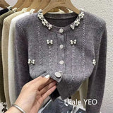 New Autumn And Winter 2025 Design Sense Short Women Knitted Cardigan Sweater Coat Casual Temperament Female Sweater Jacket