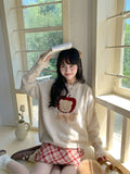 Kawaii Sweaters Cartoon Women Harajuku Sweet Knitted Pullovers Autumn Winter Fashion Oversize Cute Aesthetics Sweaters