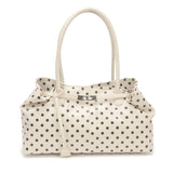 Women's Polka Dot PU Leather Handbags Retro Sweet Daily Casual Dating Short Handle Tote Bag New Trend Shoulder Bags