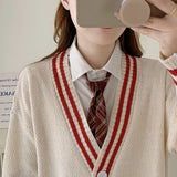 Women's Cardigan Oversized Long Sleeve Button Down Knitted Sweater Jacket Female Autumn Winter Preppy Vintage Outfit