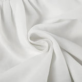 White Flare Sleeve Two Layer A-Line Dress