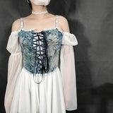 Lolita Shirt Women Sexy Corset Top Fashion Waist Trainer Bustiers Blusas Y2k Body Shaper Ladies Underbust Camis Woman Clothing
