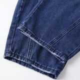 Pbong  y2k Women Jeans Fashion Clothing High Waist Hole Ripped Wide Leg Loose Trousers with Pockets 2000s Clothes Streetwear