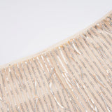 Pbong  Party Clubwear Sparkle Glitter Shorts Sexy Slim-Fitting Sequined Mid-Waisted Shorts Women Summer Fashion Streetwear Ladies