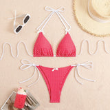 Women's Bikini Two-Piece New Split Fresh Print Swimsuit