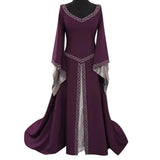 Pbong  Christmas Theme Embroidered Slim Fit Long Sleeve round Neck Dress Knee Length Women's Dress Full Sleeve Regular Type Empire Wais