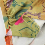 Vintage Spaghetti Strap Flowers Printing Skinny Dress