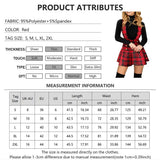 Pbong  Women's Plaid Elements Printed Buckle Back Belt Skirt Christmas Hot Selling Fast Amazon Ebay Cross-Border Clothing