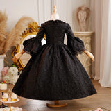 Children's Rococo Baroque Historical Period Dress Girls 18th Century Victorian Flower Dress Kids Drama Costume