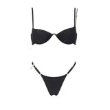 Red Diamond Swimsuit With Beach Pant Sexy Bikini Women Bandeau Biquini Female Push Up Swimwear Vacation Wear Bathing Suit Outfit