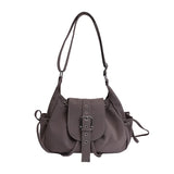 Women's Small pu Leather Buckle Drawstring Shoulder Bag Casual Aesthetic Daily Dating Crossbody Bag Fashion Handbags