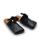 Square Toe Slippers Women Flats Mules Shoes for Woman Sandals New Casual Flip Flops Slingback Fashion Retro Dress Mujer Slides