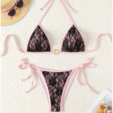 New Sexy Bikinis Lace Swimsuits Women Swimwear Push Up Female Beach Swimming Wear Bathing Suits Brazilian Bikini Set Pool Bather