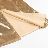 Gold Sequins Long Dress Slim Backless Square Collar Fashion Summer Women Dress Sleeveless 2025 New Sexy Party Eveing Dress