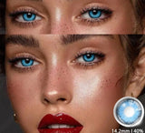Colored Contact Lenses For Eyes 1pair Brown EyeContacts Lense Yearly Use Beauty Makeup Blue Color Contact Lenses