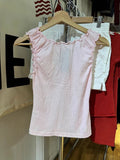New Pink Fungus Trim Slim Tank Tops Women Summer Sleeveless Sexy Bow V-neck Cotton Crop Top Solid Simple Sweet Cute Vests Y2k
