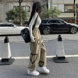 Pbong  Korean Cotton Streetwear Hip Hop Heart Sweatpants Women Oversize Loose High Waist Bloomers Fashion Student Casual Y2k Trousers