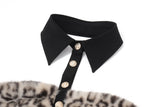 Lunivop  Elegant Party Dress Woman Evening Off Shoulder Dresses Sleeveless Dress Backless Mini Dress Leopard Print Black Halter Neck
