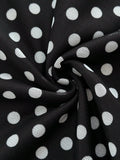 Pbong  Women's Casual Vacation Elegant Outfit Daily Versatile Fashion Outing Pink Bow Decor Mesh Polka Dot Print Tube Top Mini
