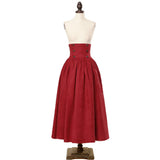 Vintage Medieval Edwardian Period Skirt Women Victorian Gothic Steampunk High Waist Gown Skirt