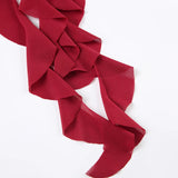 Red Strapless Sexy Mesh Ruched Dress