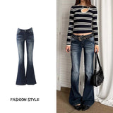 Pbong   Women Blue Y2k Baggy Embroidery Jeans Aesthetic 2000s Style Boyfriend Jean Pants Vintage Harajuku Oversize Denim Trousers Summer