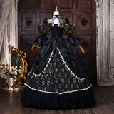 New Medieval Formal Attire Black Choir Halloween Role-playing Costume For Film And Television Photo Shoots Cosplay Dress