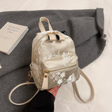Pbong  Women's Mini Back Packs Y2K New Trend Korean Fashion Cute Backpack Lady Pu Backpacks