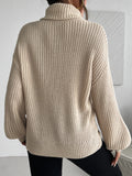 New autumn and winter high neck long sleeved pullover sweater