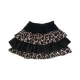 Pbong  Mini Women Skirt Japanese Fashion Jupe Contrast Color Leopard Print Sweet Y2k Skirts Faldas Mujer Casual Summer Sexy Saia