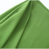 Pbong  Asymmetric Draped High Waist Mini Skirt Structured Fabric Layered Flounce Hem Summe rChic  Bold Women Streetwear Outfit