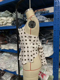 Fashion Polka Dot Print Camisole 2025 New Backless Lace-up Beige Sexy Summer Tank Chic Ruffle Patchwork Slim Top Vest For Women