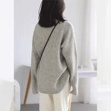 Turtleneck Pullovers Woman Cozy Knitted Sweater Oversized Long Sleeve Roll-neck Jumpers Autumn Winter Korean Fashion Outfit