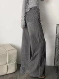 American Y2K Striped Jeans Women High Waist Vintage Harajuku Denim Pant Streetwear Vintage Loose Female Casual Trousers
