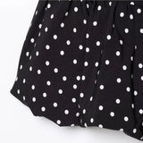 Polka Dot Slanted Shoulder Fashion Women Dress New Slim Sleeveless Black Party Dress For Summer Streetwear Woman Clothing