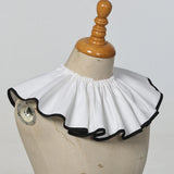 Pbong  Elizabethan Victorian Neck Ruffle Collar Halloween Clown Jester Collar Renaissance Costume Accessories