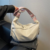 Pbong  Street Style Large Capacity Women's Shoulder Bag Simple Versatile Casual Crossbody Bag Fashionable Polyester Lining Zipper Op...