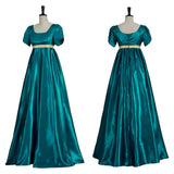 Women Victorian Satin Dress Retro 19th Century Formal Gown Luxury Ball Evening Costume Vintage Party Wedding Banquet Outfit
