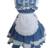 Pbong  Waitress Maid Cosplay Waist Apron Half Apron Costume Anime Cosplay Apron