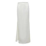 Women's Lace Dress Two Pieces Set Retro Strapless Fish Bones Top Solid Slim Skirt Suit Ladies Elegant Party Dress Sets