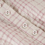 Pbong  Korean Fashion Pink Plaid Slimming Blouse Women Turn-Down Collar Long Sleeve Buttons Shirts Casual Woven Top Fashion New