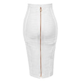 Pbong  Amazon Best-Selling Mini Dress Striped Zipper High-Waisted Bodycon Skirt Sexy Double-Opened Waist Belt Solid Color