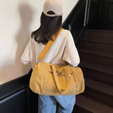 High Quality Travel Bag Corduroy Shoulder Crossbody Duffle Bag for Women Ladies Tote Luggage Bag Large Designer Handbags