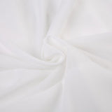 Flare Sleeve White Mesh Ruffles Dress